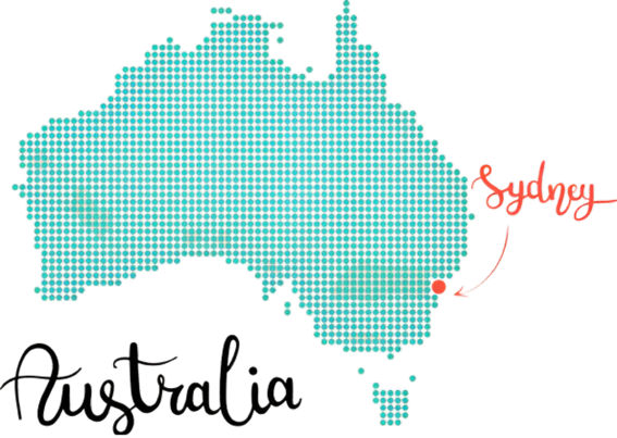Map of Sydney, Australia